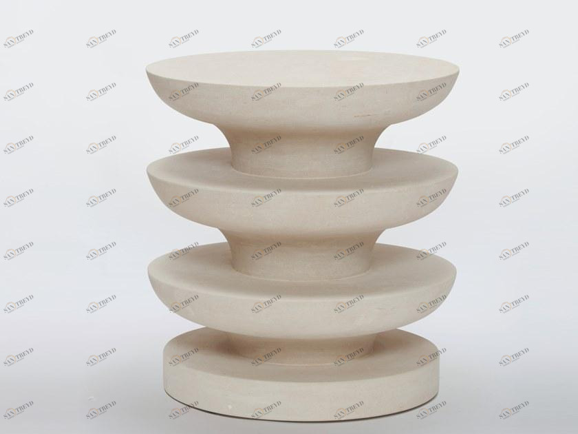 PIMAR Садовый табурет из камня Лечче Ondulation Ca14 