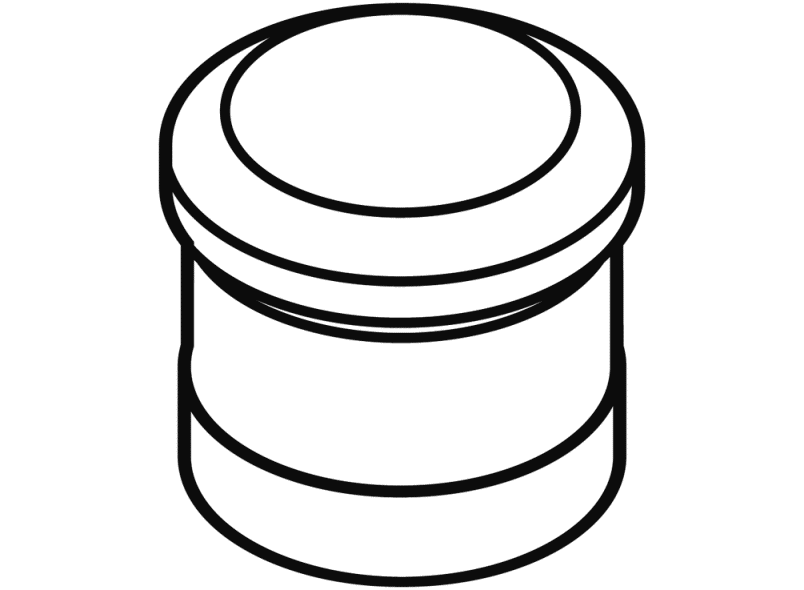 640FR напольный дверной буфер HEWI System 111 | Polyamid  - Вид №2