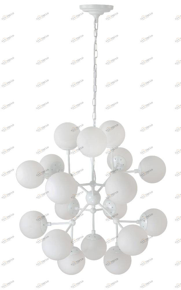 Подвесная люстра Crystal Lux Medea White SP18 белая CRYSTAL LUX ДИЗАЙНЕРСКИЕ, MEDEA WHITE 109307 Белый 