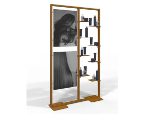 Двухсторонняя алюминиевая напольная витрина для брошюр