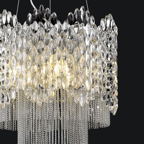 Подвесной светильник P68067-8 clear от Delight Collection DELIGHT COLLECTION ДИЗАЙНЕРСКИЕ 243864 Прозрачный;серебро  - Вид №2