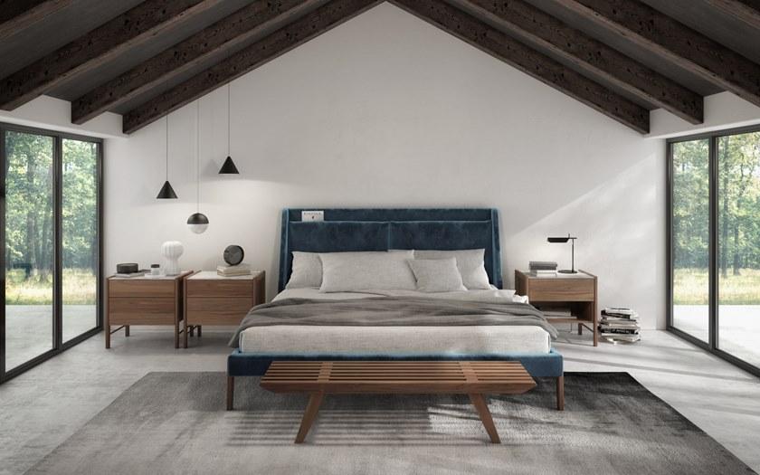 Huppé Двуспальная кровать с мягким изголовьем Frida 3449u-3453u HUPPE - Вид №2