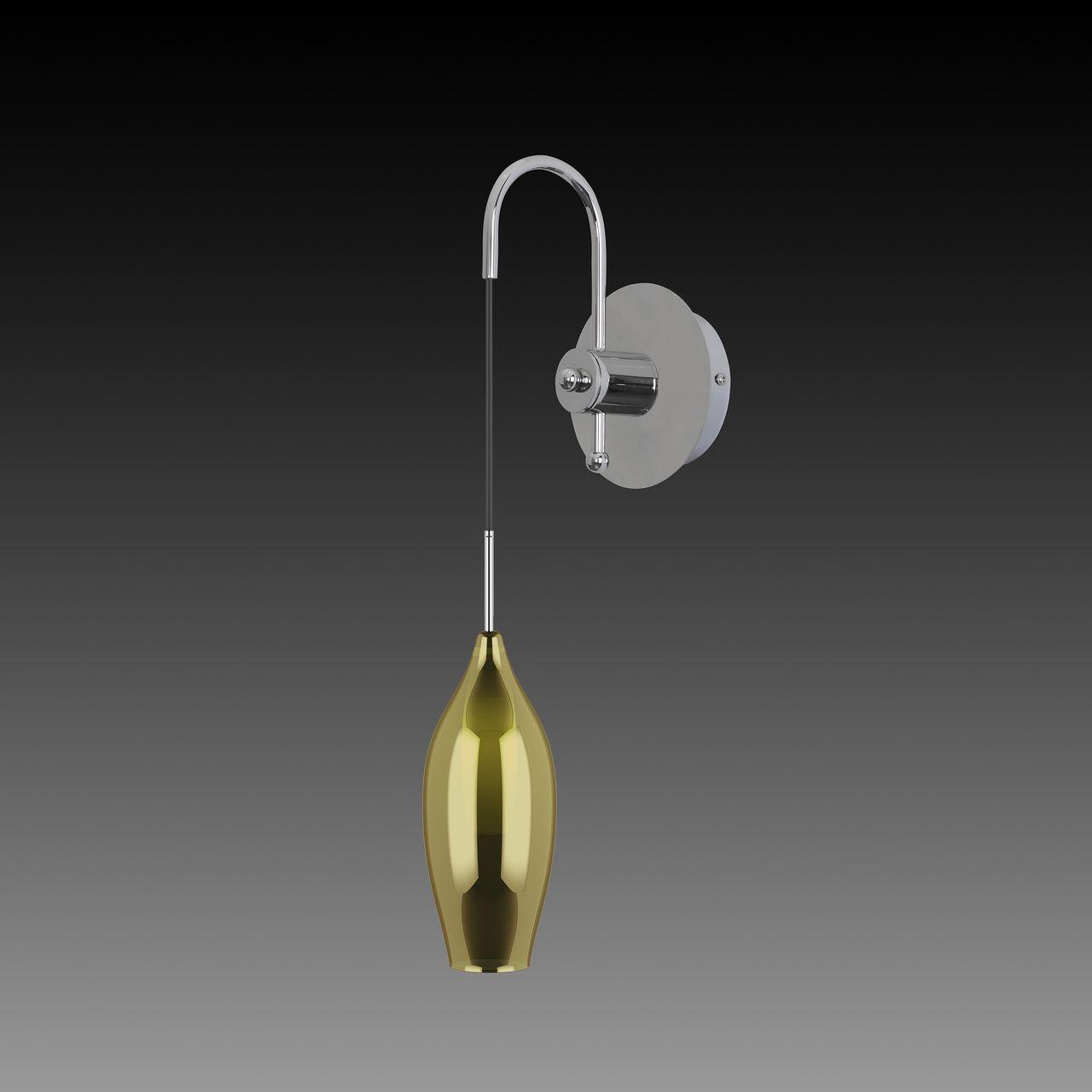 Бра Lightstar Pentola 803528 LIGHTSTAR  078613 Зеленый;прозрачный;серебро  - Вид №1