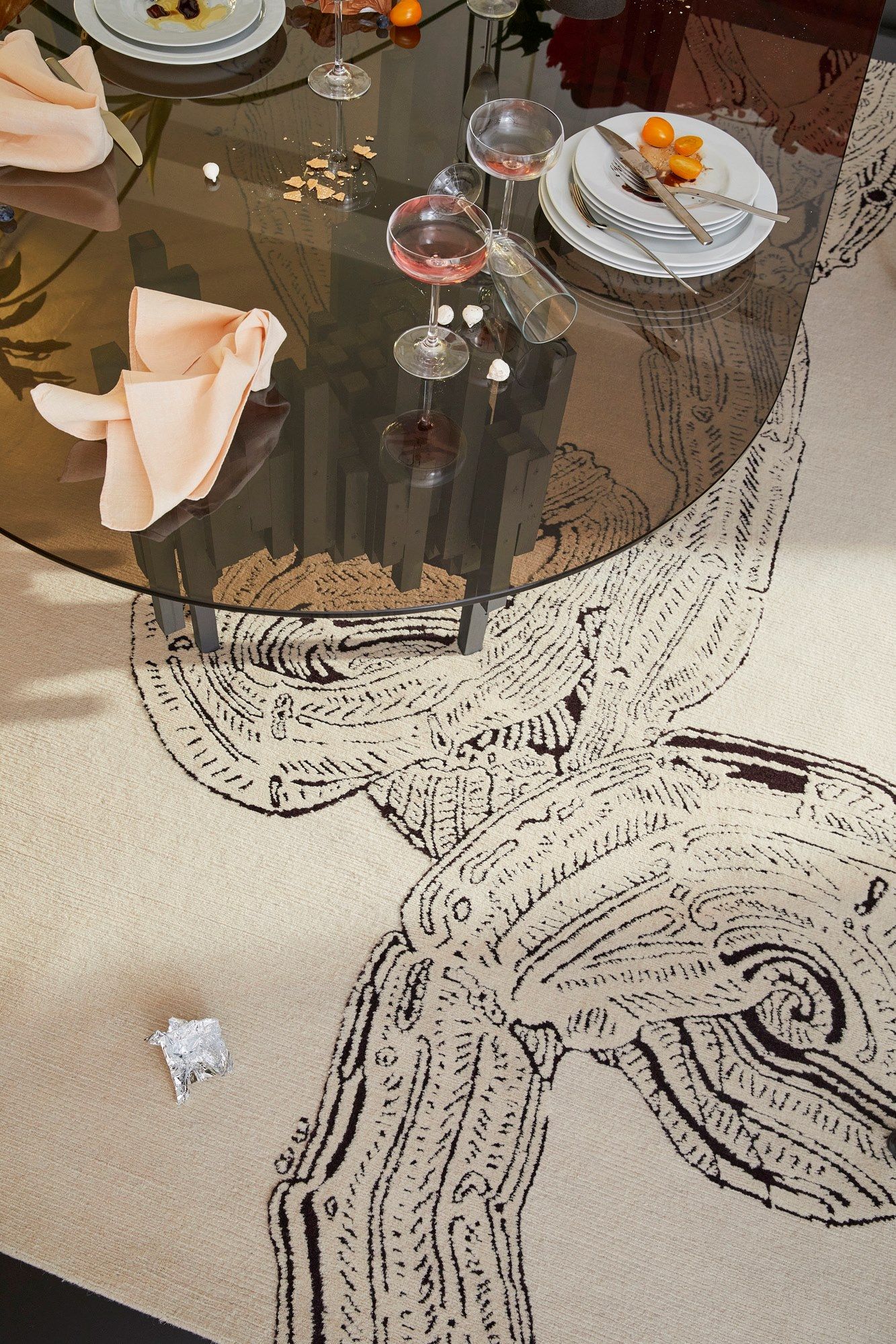 Прямоугольный ковер ручной работы из гималайской шерсти cc-tapis молочай ARCH-00139941 - Вид №2