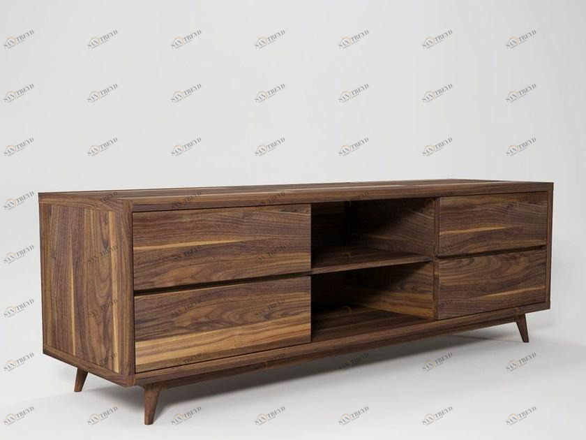 KARPENTER Низкая деревянная тумба под телевизор Vintage sun-id-1382784