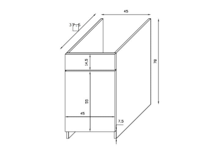 Деревянный шкаф для белья с распашными дверцами Galassia MINERVA ARCH-00089539 - Вид №2