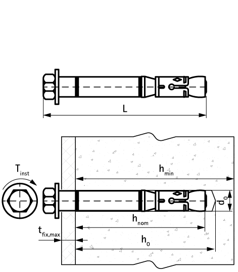 609832180 WHA1H Анкер для высоких нагрузок анкер максимальной производительности для применения в бетоне с трещинами и при сейсмических воздействиях walraven  - Вид №1