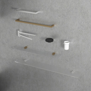 Держатель для полотенец из хромированной латуни