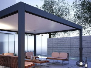 Пергола текстильная кровельная система