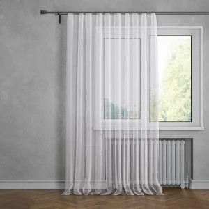 Тюль на ленте Мэдисон 150x280 см цвет кремовый