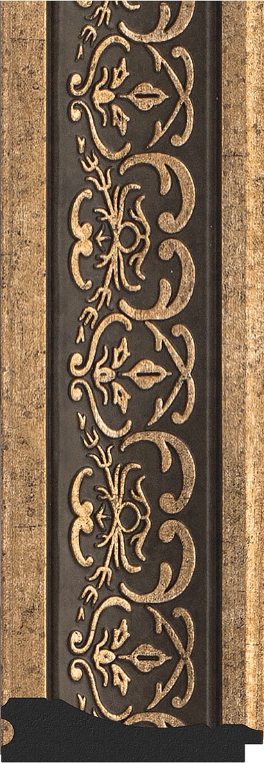 BY 7378 Зеркало в багетной раме - вензель серебряный 101 mm EVOFORM Octagon - Вид №3