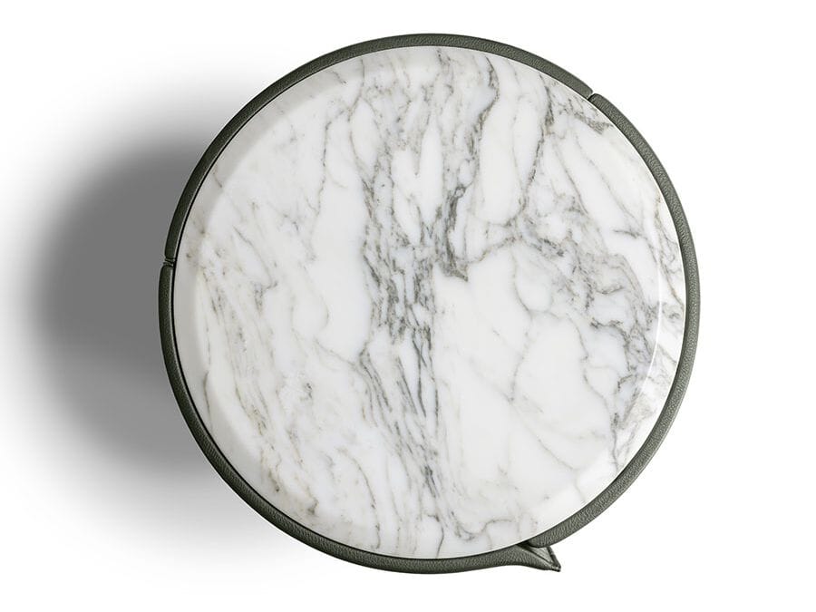 Круглый кожаный прикроватный столик Poltrona Frau коллекция-мебель и аксессуары ARCH-00129514 - Вид №4