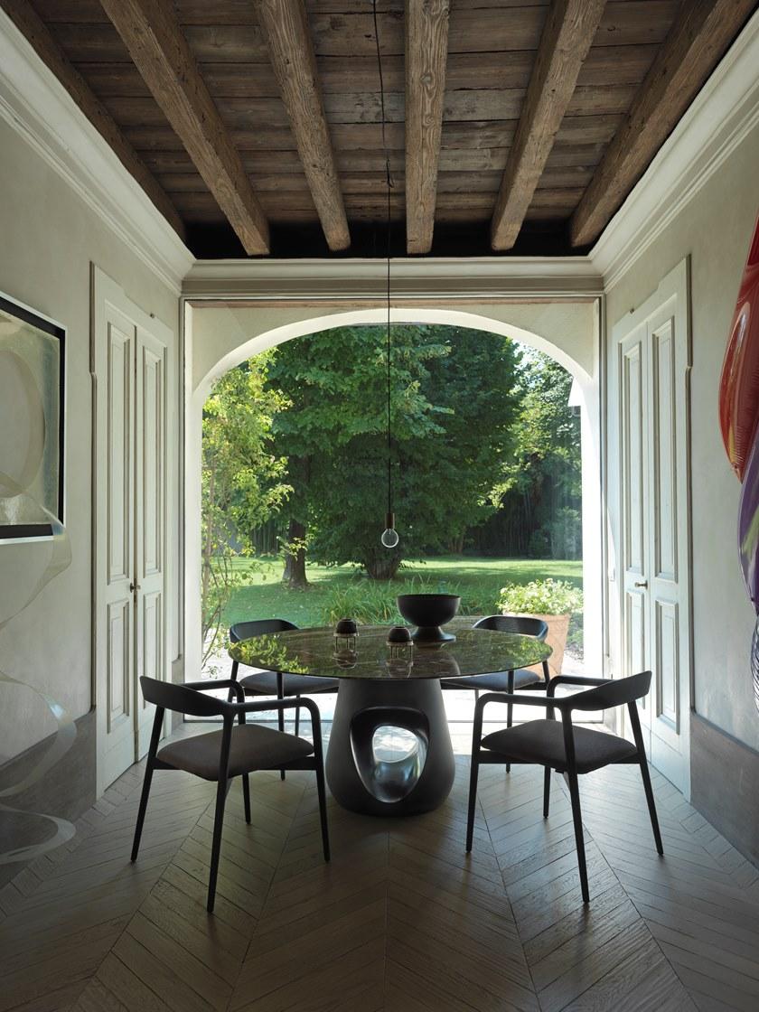 Casamania & Horm Овальный или круглый стол из мрамора и бетона Barbara sun-id-1415565 - Вид №3