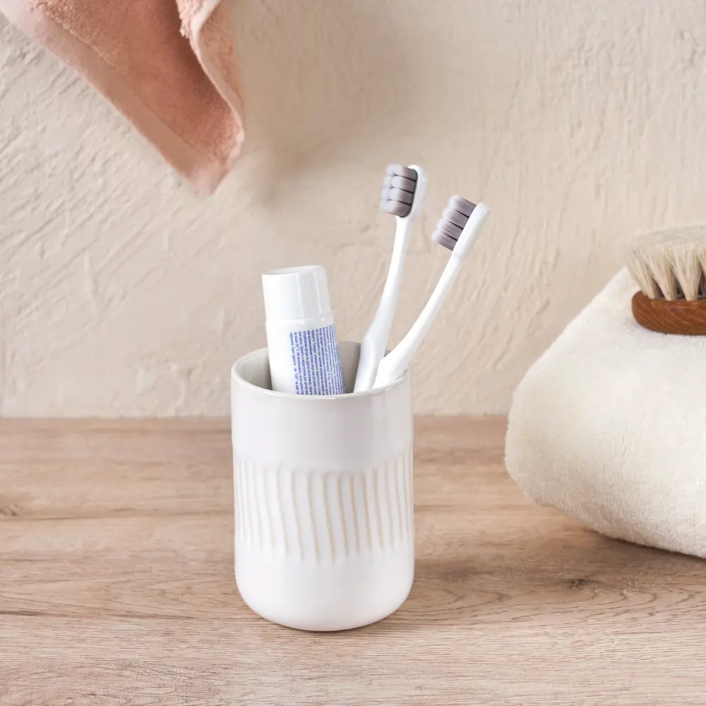 Стакан для зубных щеток Moroshka Nebeskvit 979-312-01 цвет бежевый STLM-2087997 - Вид №3