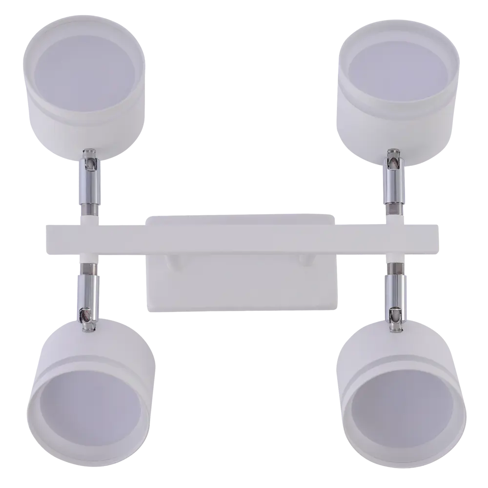 Люстра на штанге Talco 4 лампы 10 м² цвет белый SCHAFFNER STLM-2074895 - Вид №3