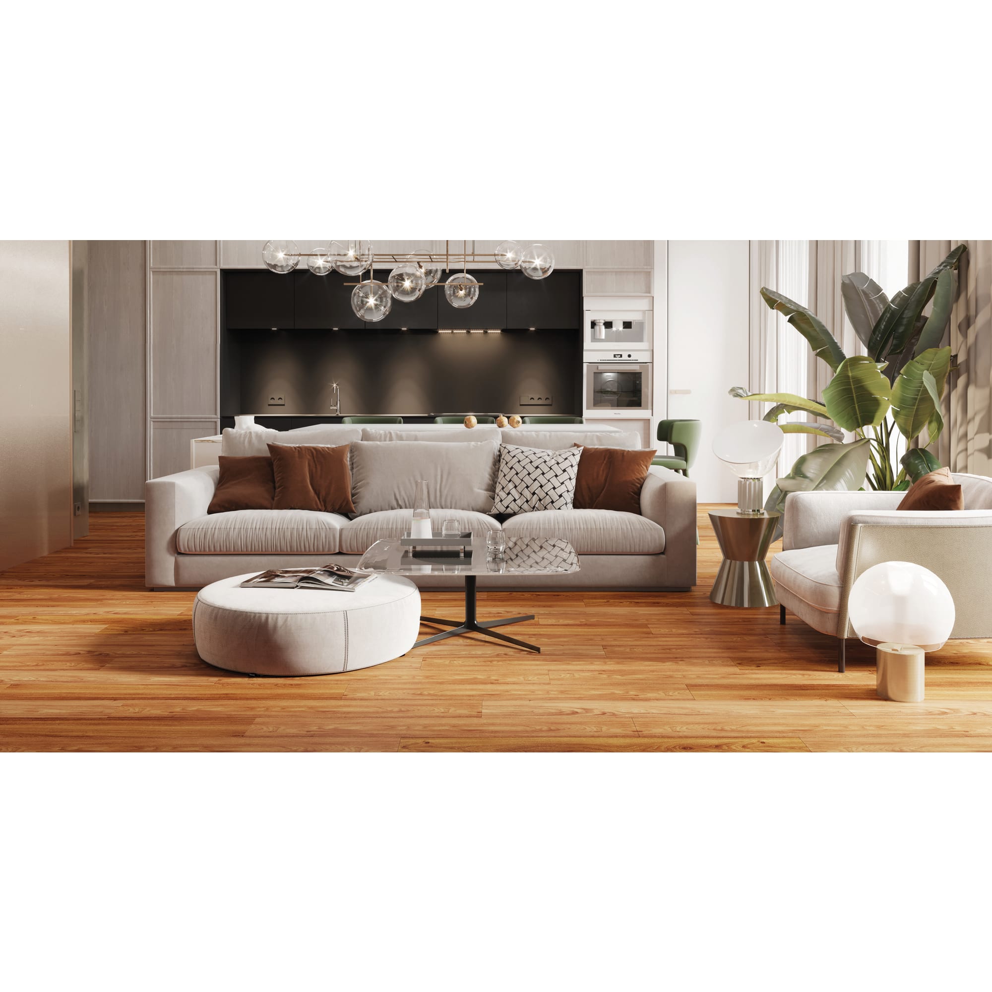 85246022 SPC плитка «Дуб Неаполь» 42 класс толщина 3.5 мм 2.16 м² Santreyd 