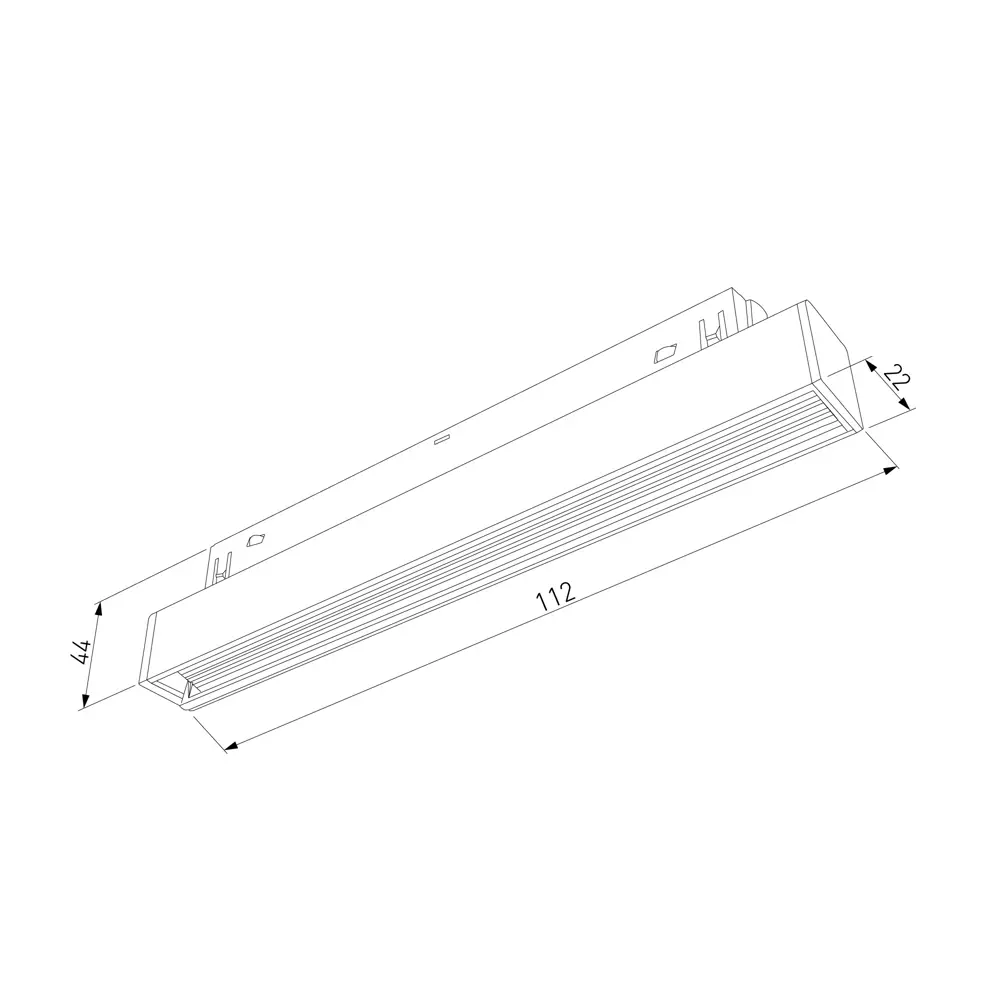 Трековый светильник линейный Elektrostandard Slim Magnetic магнитный 6 Вт 4200K 3 м² цвет черный 85069985 STLM-2174235  - Вид №4