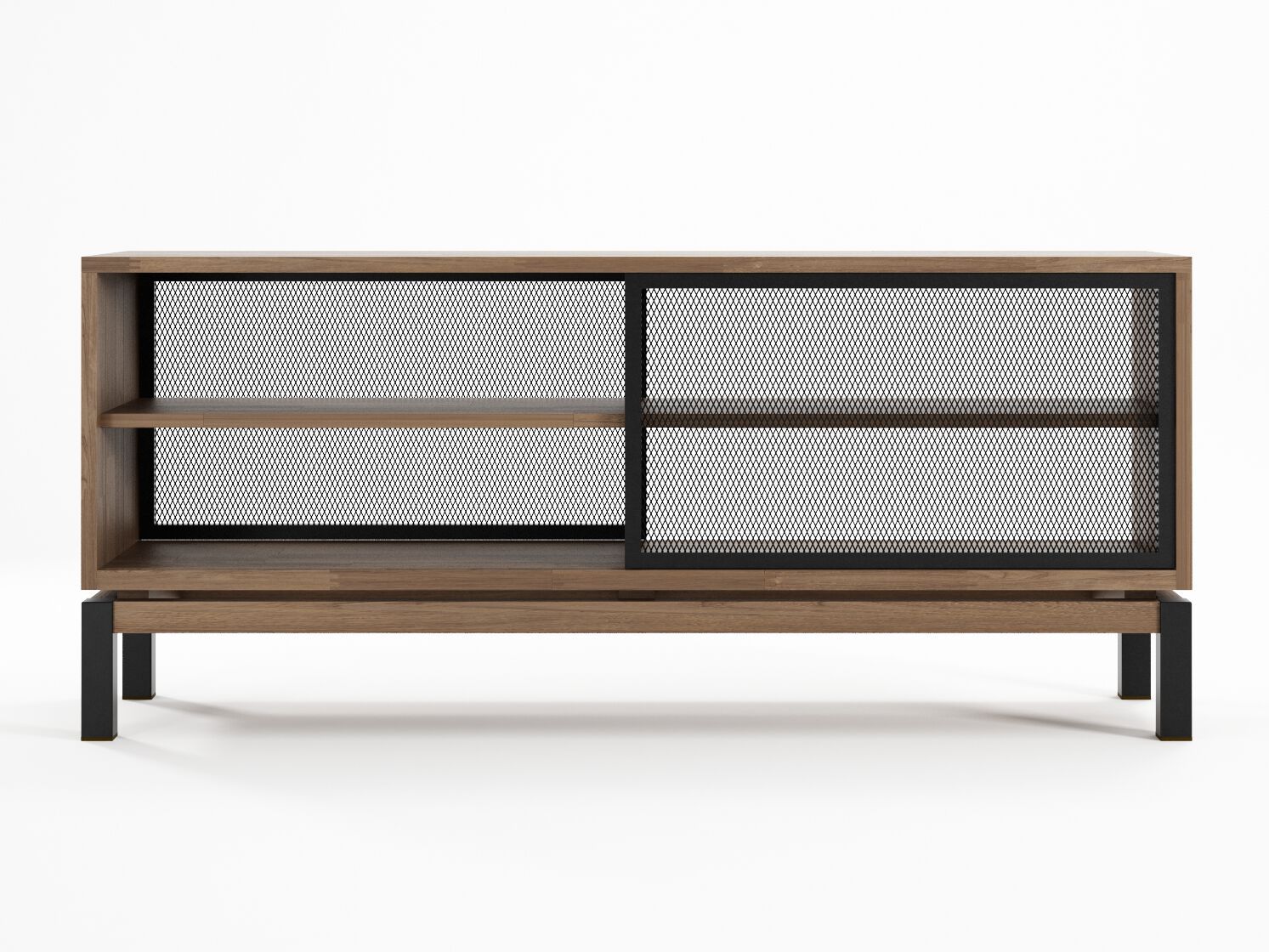 Шкаф из тикового дерева с раздвижными дверями KARPENTER Color Bebop ARCH-00045285