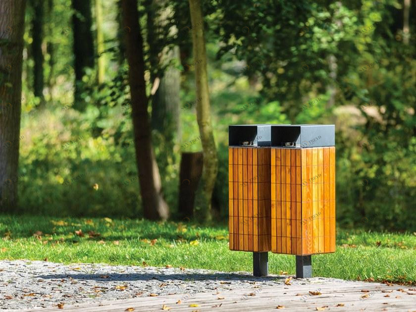 mmcité1 Деревянная корзина для мусора с крышкой Nanuk sun-id-1472986