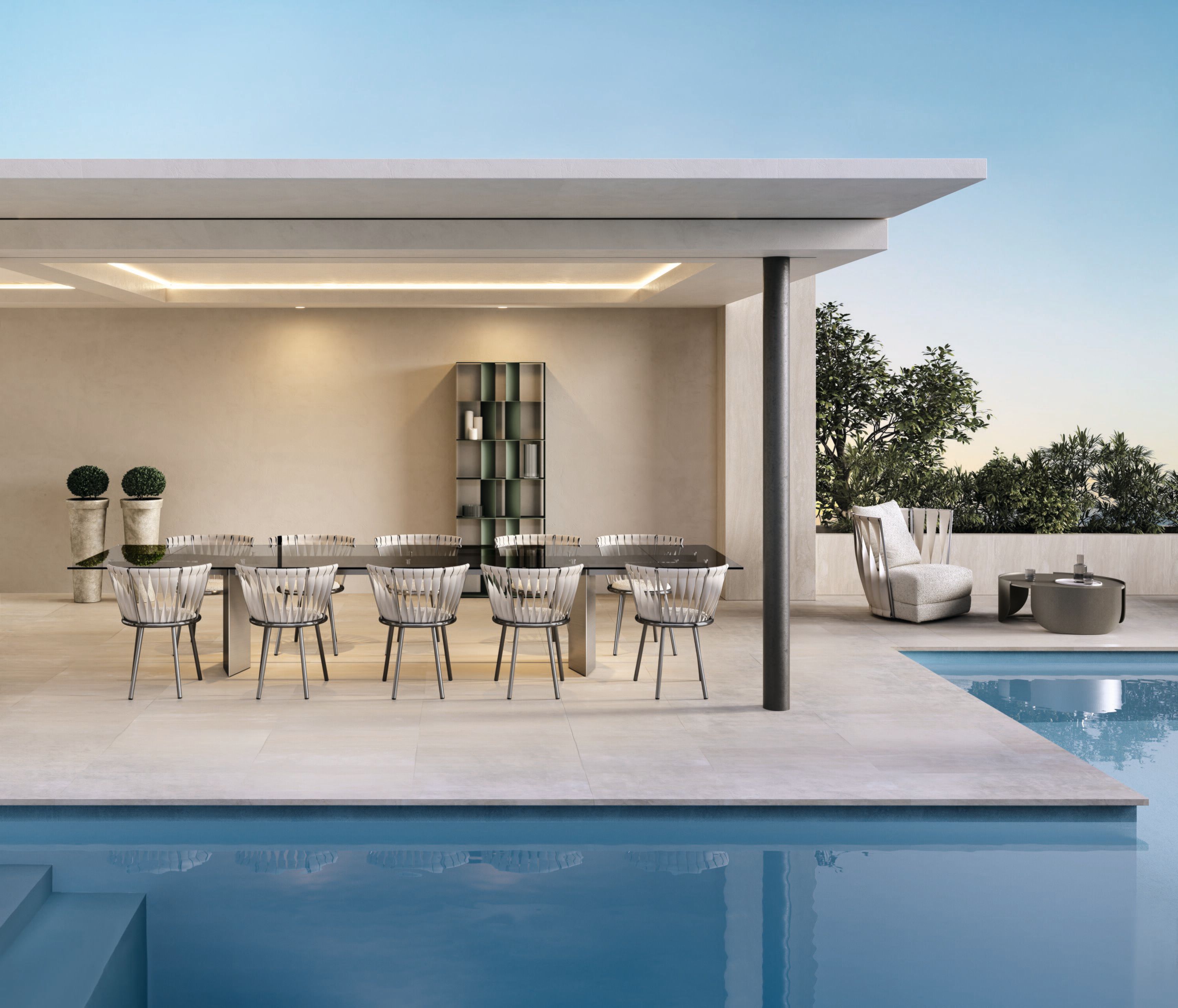 Стул из нержавеющей стали с мягким сиденьем Cantori ARCH-00114875 - Вид №5