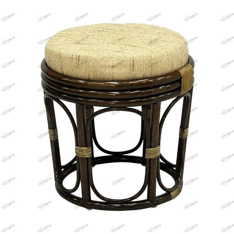 Табурет коричневый "Бони" ЭКО ДИЗАЙН CLASSIC RATTAN 129561 Бежевый;коричневый 