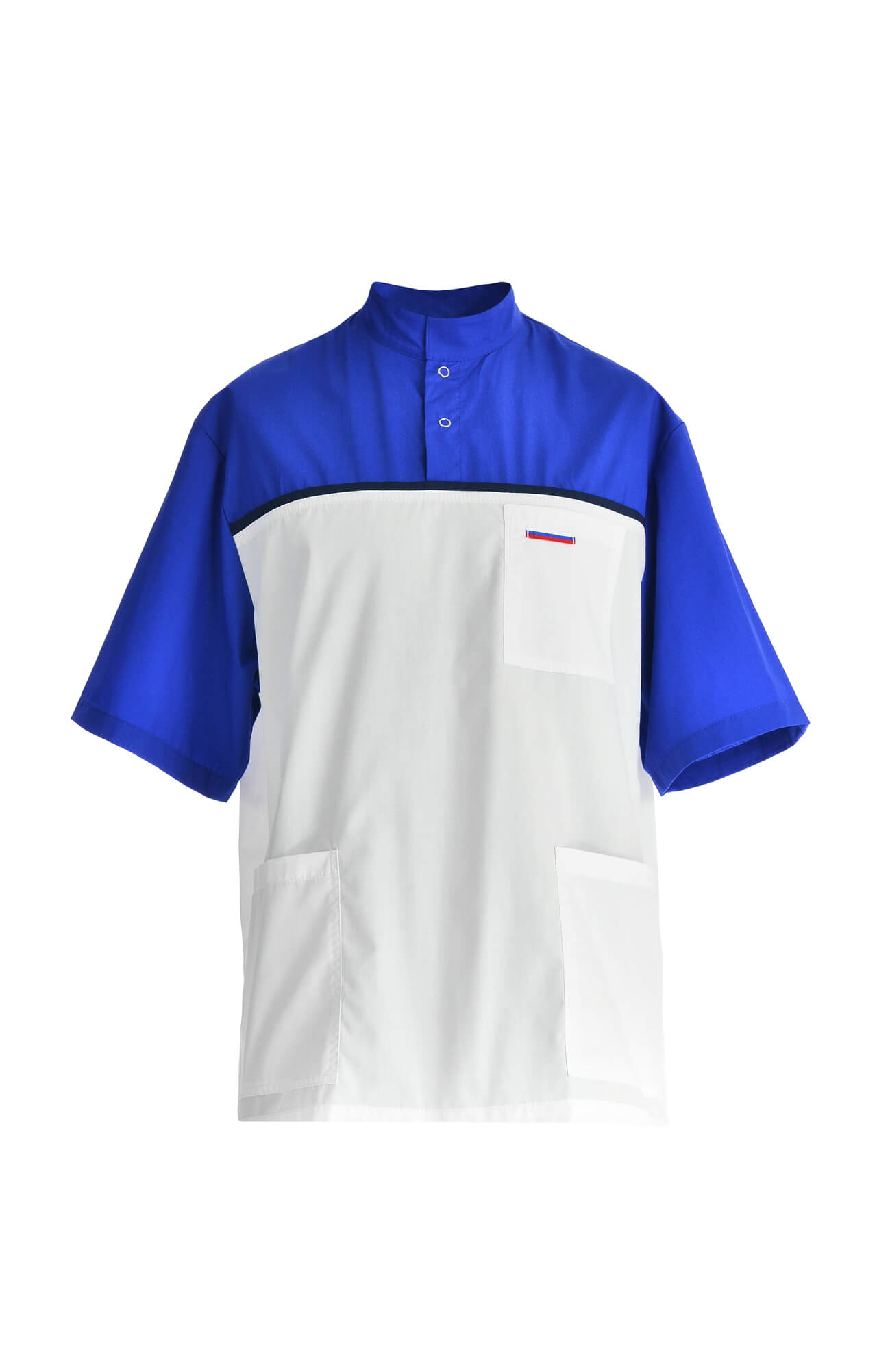 61953 Костюм "Лидер" белый василек  Медицинская одежда  размер 64-66/182-188 Спецодежда  - Вид №4