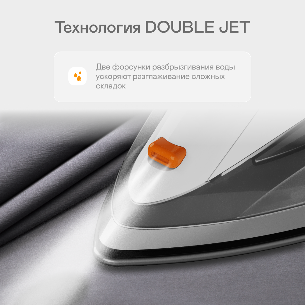 9009448 Утюг GARLYN GT-240 белый STDN-0013355 - Вид №14