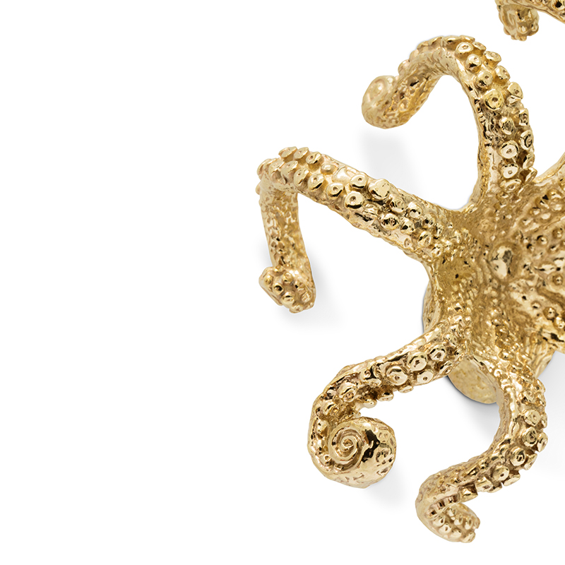 OC2008 PullCast Ручка ящика OCTO Состаренная латунь  - Вид №2