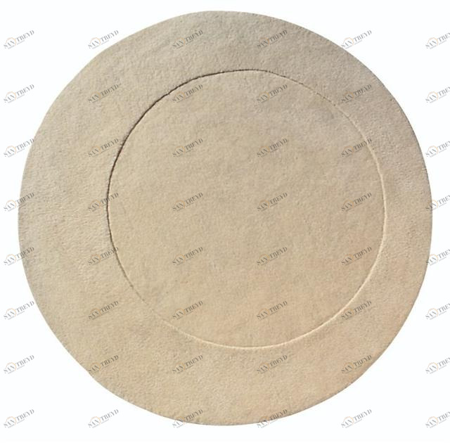 ASPLUND Однотонный круглый коврик Woolsilk sun-id-1435831