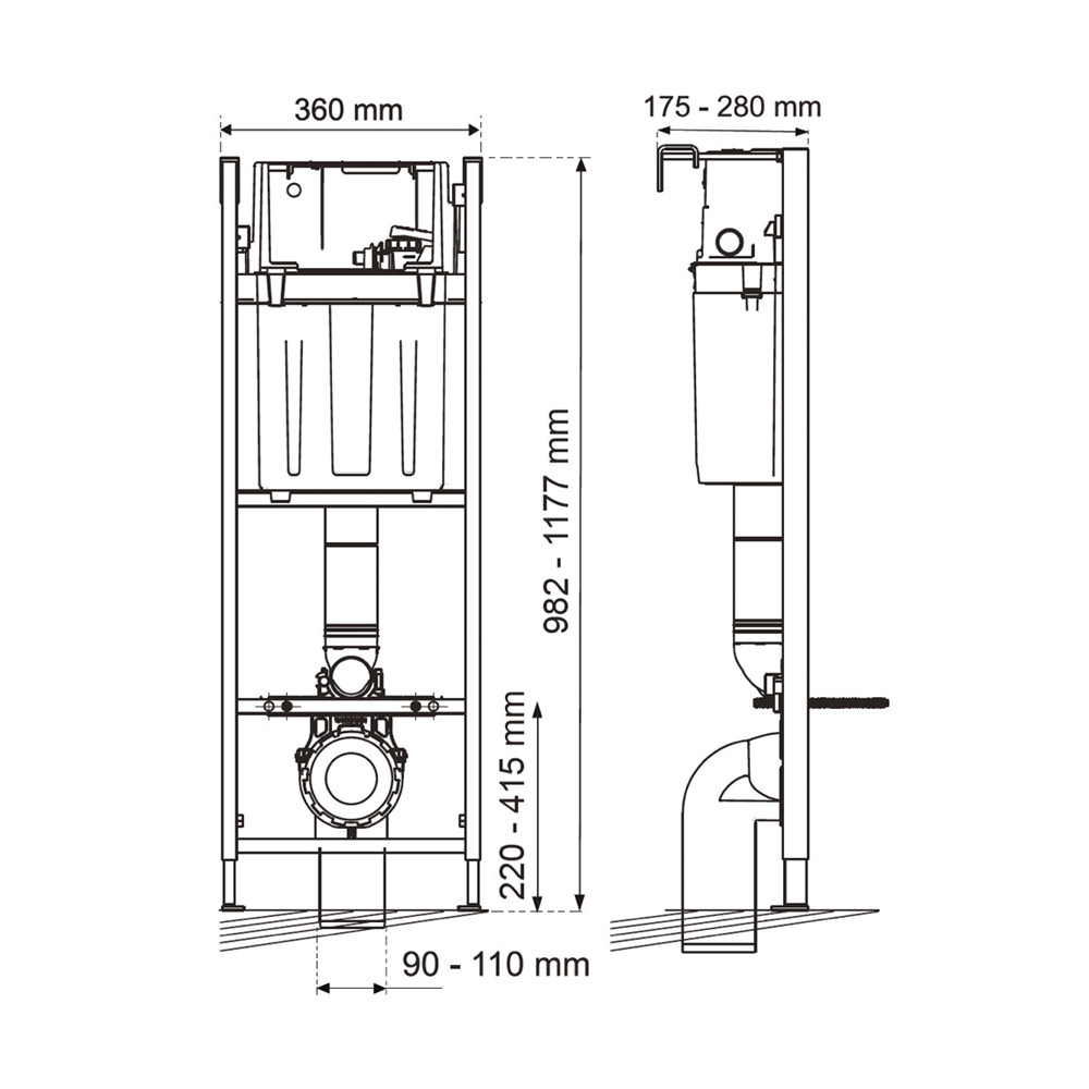 55975002 Подвесной унитаз настенный Хромированный WIRQUIN  Китай  - Вид №1