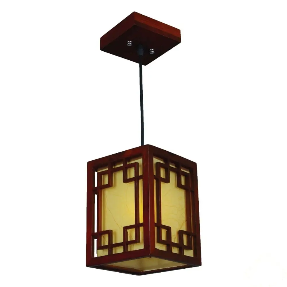 Люстра Восток 1xE27х9 Вт, мдф/акрил, цвет тёмное дерево/мультиколор MW-Light STLM-2071562