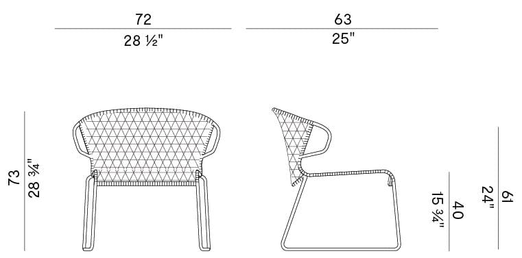 Морской канат сани сад стул Potocco Парусный спорт ARCH-00124365 - Вид №2