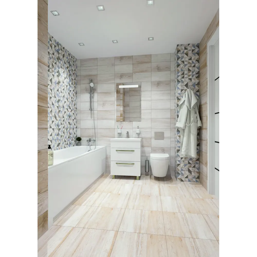 LB CERAMICS Керамогранит Шервуд 45×45 см в натуральных тонах 85604797 STLM-0064475 - Вид №4