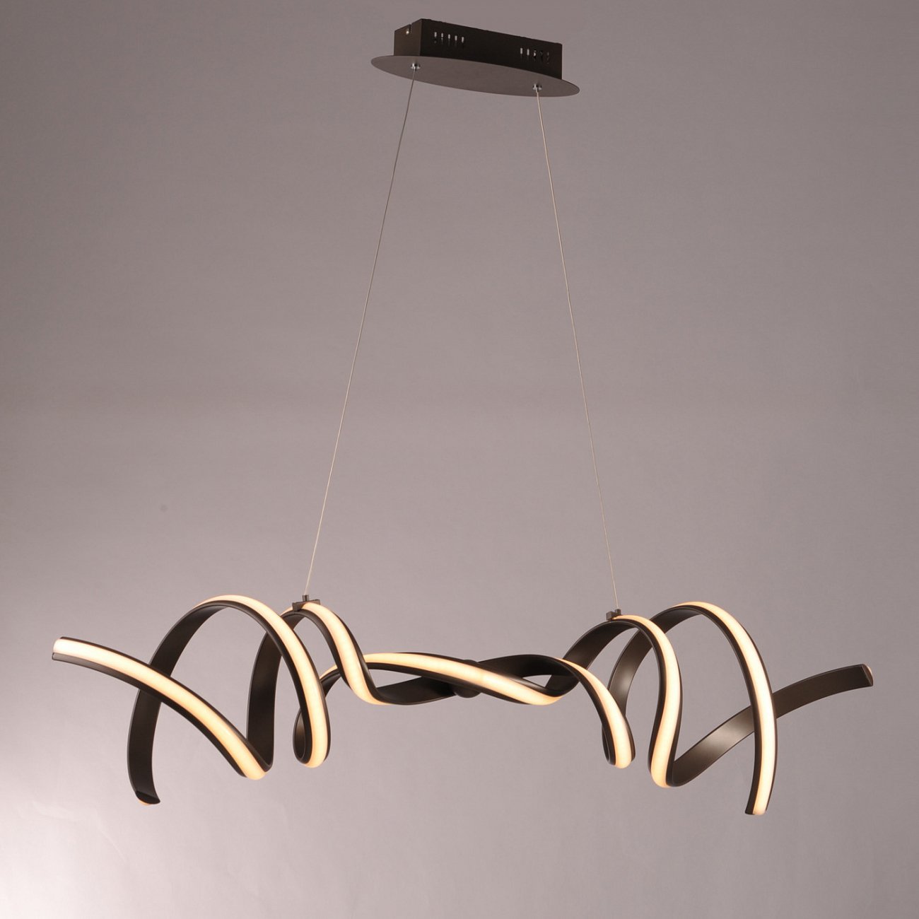 Светильник подвесной 30х100 см бронзовый Fluire 2C MD8690-2C dark bronze DELIGHT COLLECTION ДИЗАЙНЕРСКИЕ 00-3882329 Бронза;прозрачный  - Вид №1
