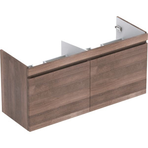 869133000 Шкафчик для двойной раковины Geberit Renova Plan, с двумя выдвижными ящиками и двумя внутренними выдвижными ящиками Geberit