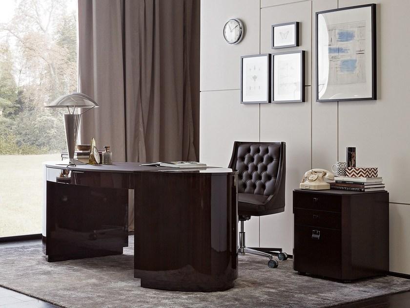 SELVA Стеганое кожаное кресло с 5 спицами на колесиках sun-id-1406509 - Вид №1