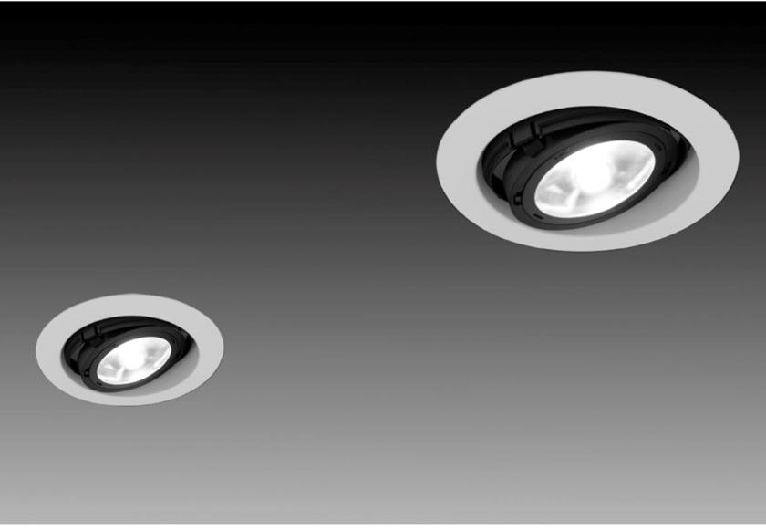 Martinelli Luce Регулируемый встраиваемый светодиодный светильник из алюминия Eye 2882/l/1/r/bi - Вид №2