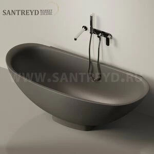 Ванна пристенная IO e SI графитовая