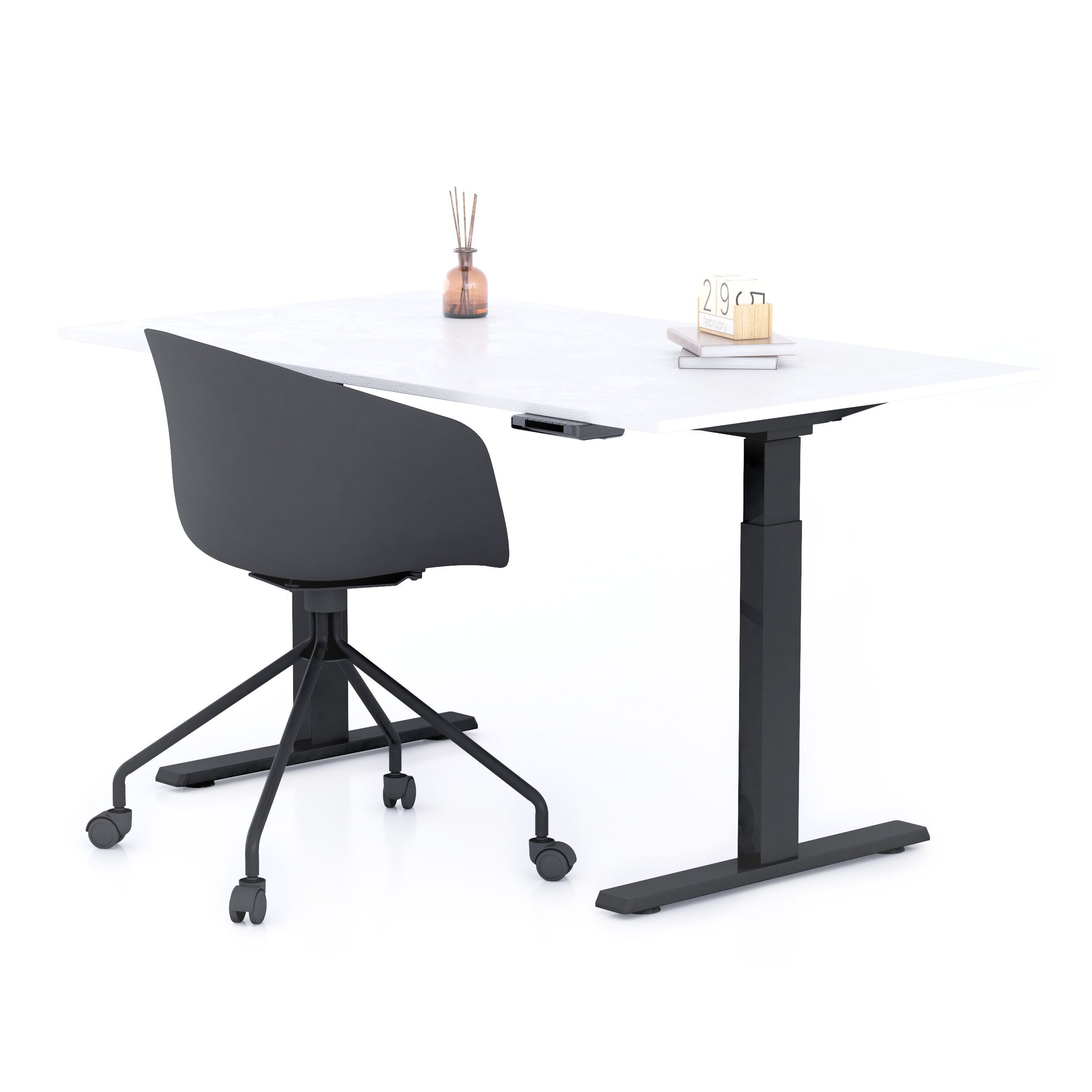 Прямоугольный стол с регулируемой высотой в меламине с электрическим движением Mobili Fiver Clara ARCH-00141252 - Вид №80