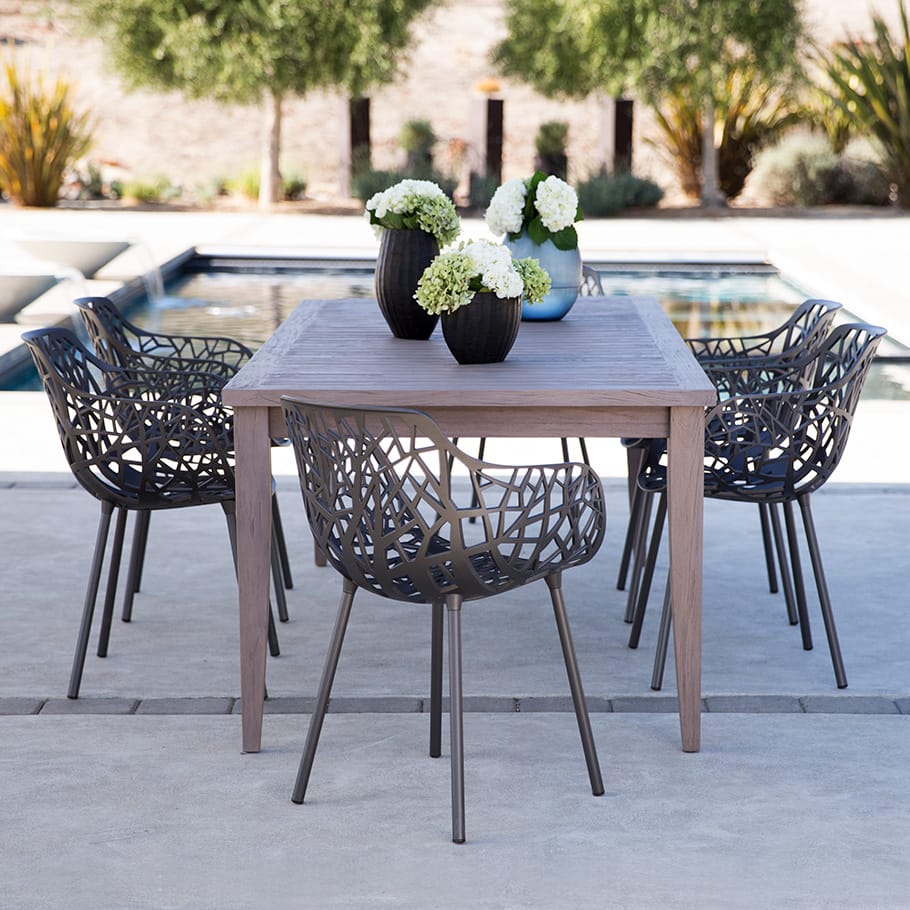 Прямоугольный обеденный стол из тикового дерева JANUS et Cie Relais ARCH-00065065 - Вид №3