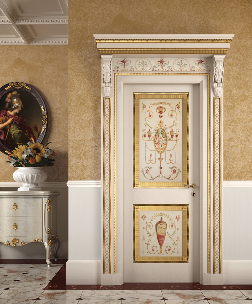 Ch2-1 Tifernoit Дверь, украшенная вручную Porte  - Вид №1