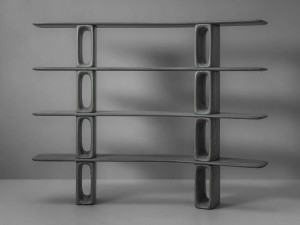 Двухсторонний книжный шкаф из дуба