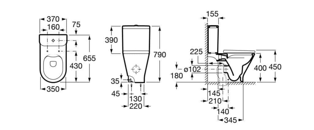Внешняя сливная кассета Roca The Gap ARCH-00137805 - Вид №7
