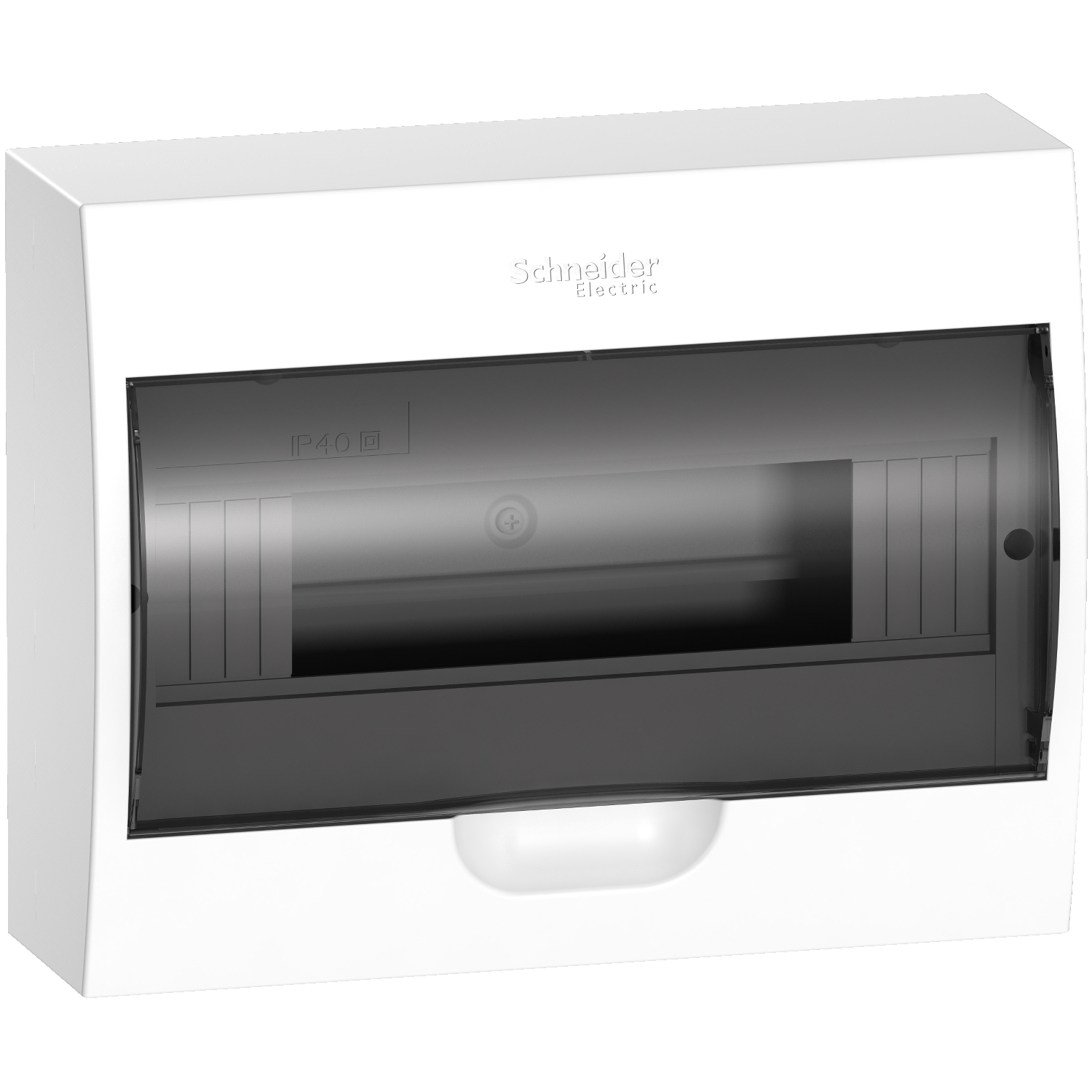 EZ9E112S2SRU Распределительный шкаф , 12 мод., IP40, навесной, пластик, прозрачная дверь, с клеммами Schneider Electric Easy9 