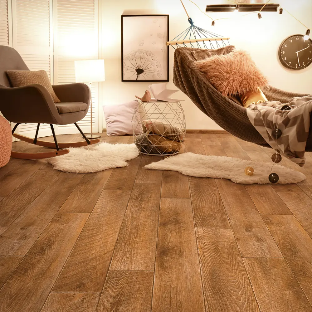 Линолеум полукоммерческий KREAFORTA «Катанга» 33 класс, 2.5 м, коричневый под дерево 89427462 STLM-1568446