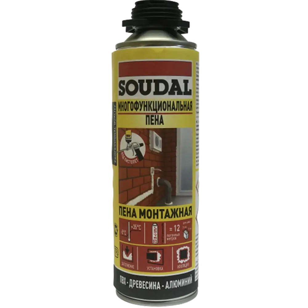 Пена монтажная пистолетная Soudal 500 мл STLM-2143852