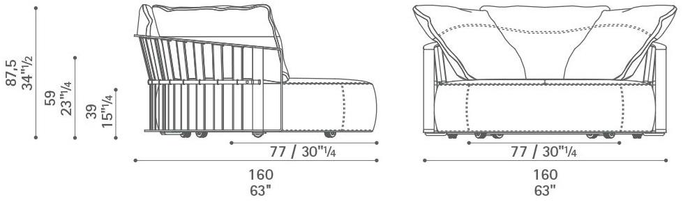 Poltrona Frau Изогнутый диван La collezione - divani e poltrone sun-id-1442794 - Вид №3