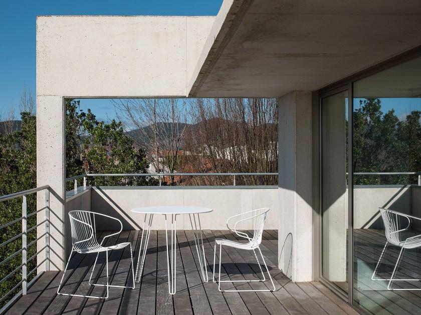 iSimar Стул с подлокотниками, штабелируемый на стальных салазках Bolonia 7207 - Вид №3