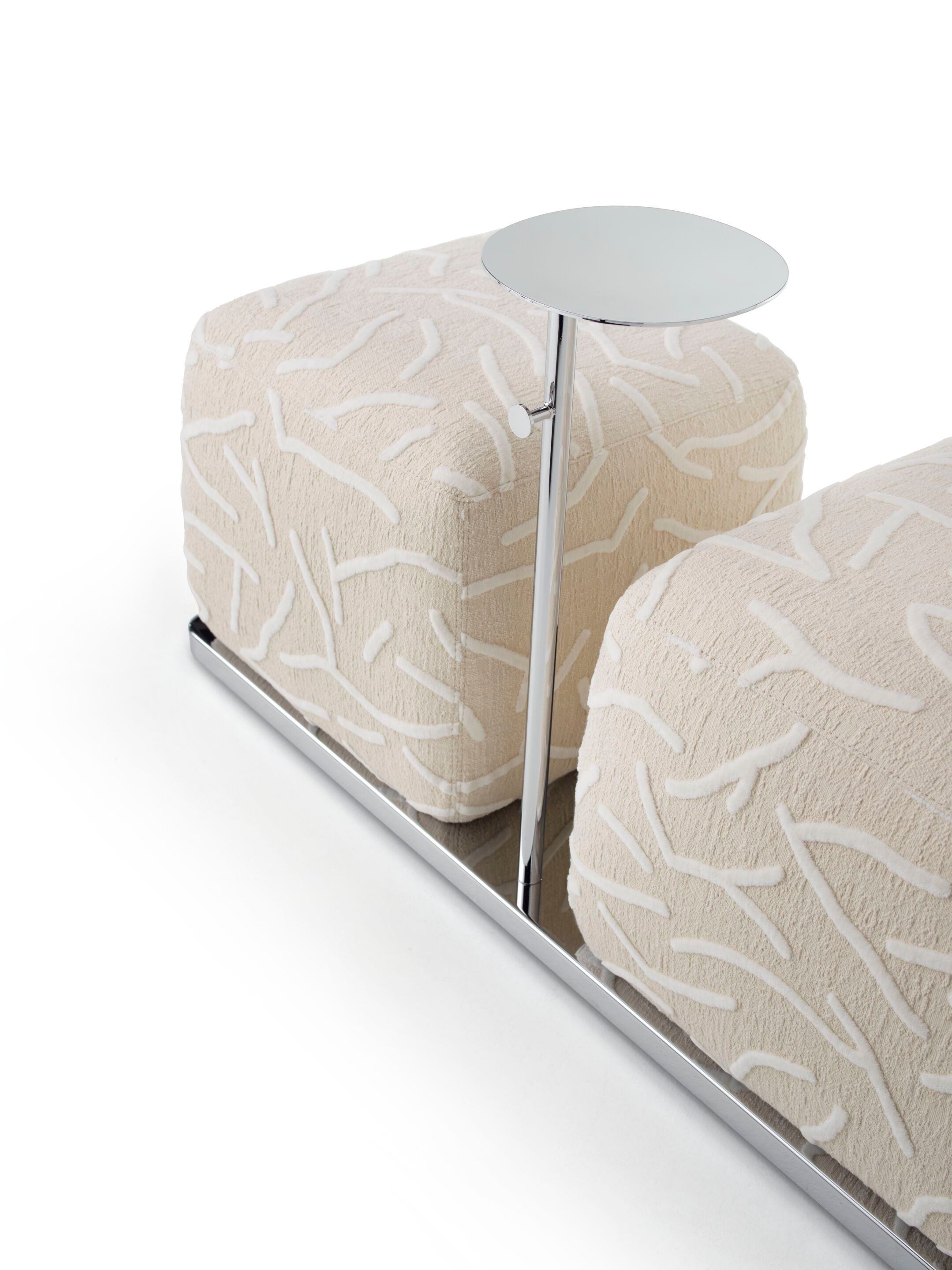 Кожаный квадратный пуф с журнальным столиком SITIA BONBON ARCH-00148690