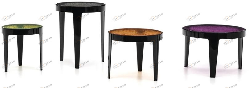 Minotti Круглый журнальный столик из металла sun-id-1438204